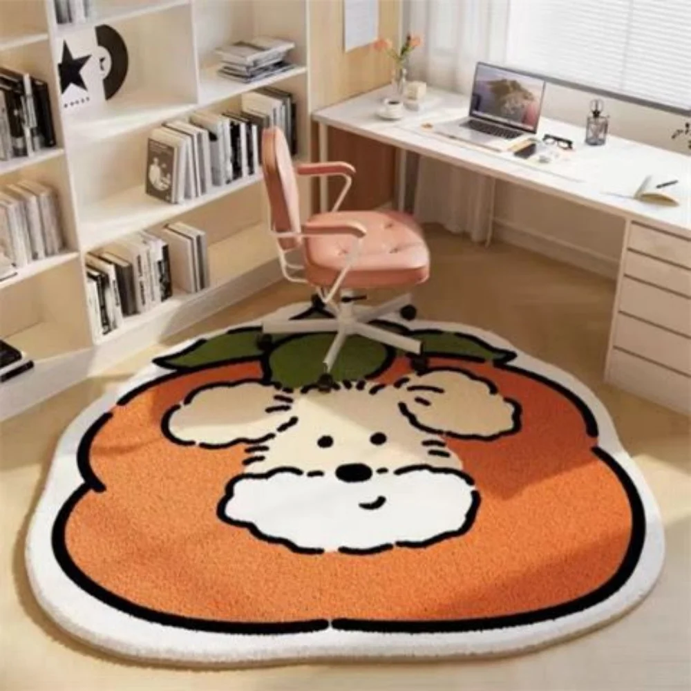VIKAMA Creative Flowers Wool-Like Felt Rug For Bathroom, Bedroom, Living Roo, Entrance, Entryway - Easy To Clean, Decor For Home