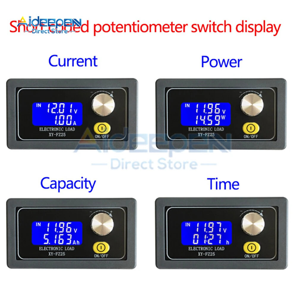 

XY-FZ35 DC 5-30V 5A 35W Battery Capacity Resistor Tester Voltmeter Ammeter Adjustable Constant Current Electronic Load