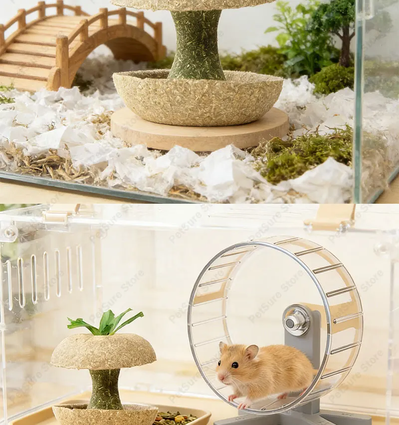 Hamster Chew Toys for Teeth & Natural Timothy Grass Bunny Treats S45954557112a44ee97ccb0ecb3fc097du