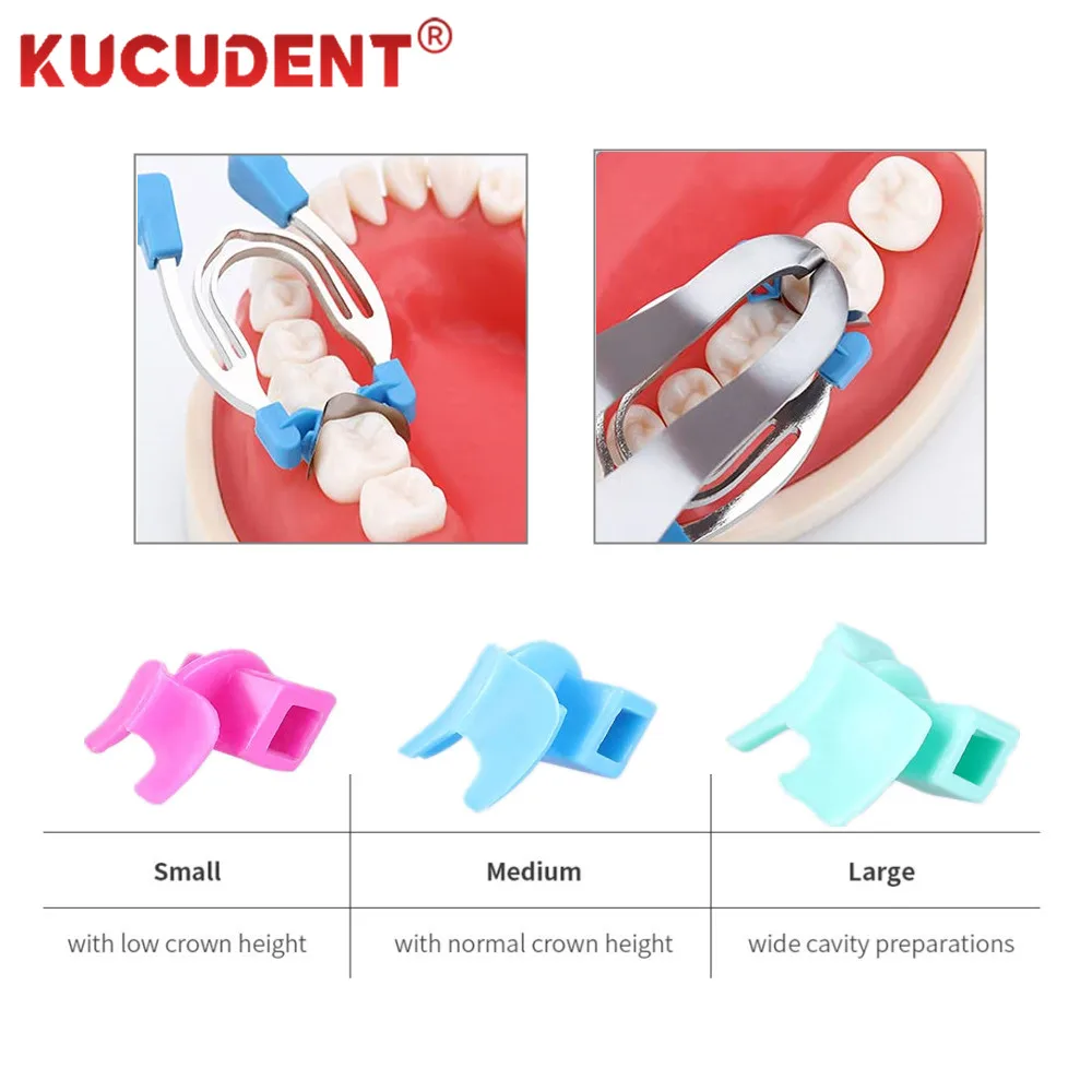 1Set Dental Matrix Clip Schnitt Konturierte Matrizen Klemmen Zahnmedizin Bilden Blatt Clips Keile Metall Frühling Zahnarzt Klemmung