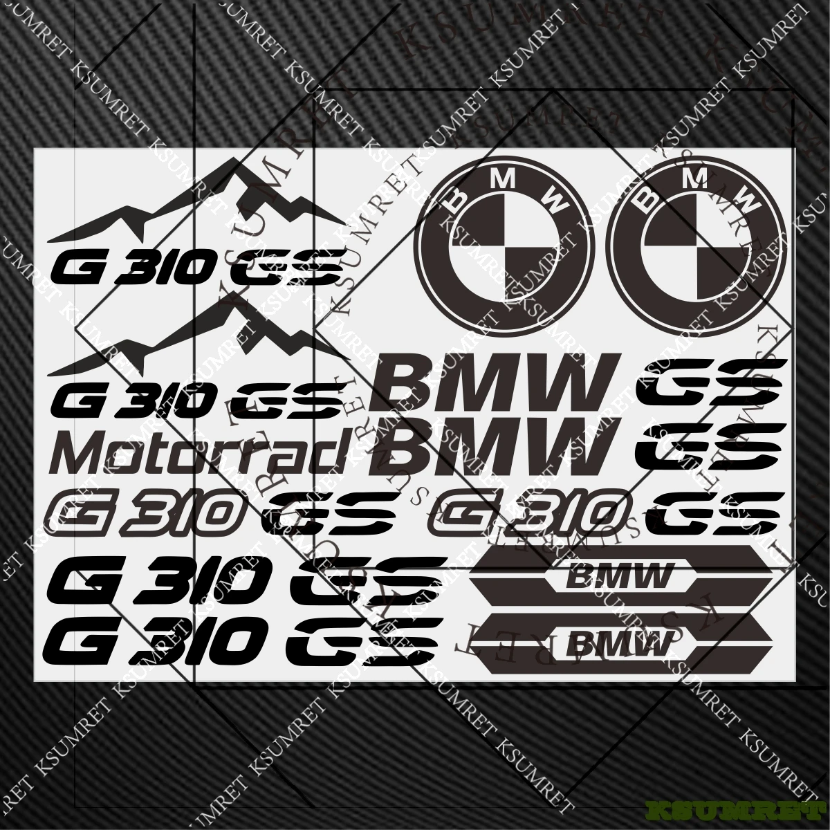 

Наклейки для мотоцикла BMW G310GS, наклейка с логотипом G310GS