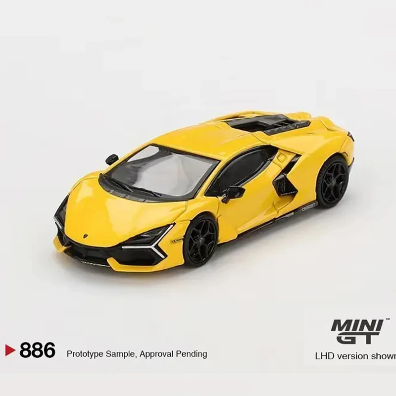 PreSale MINIGT 886 1:64 Revuelto Giallo Diecast Diorama Model Collection Miniature Toys