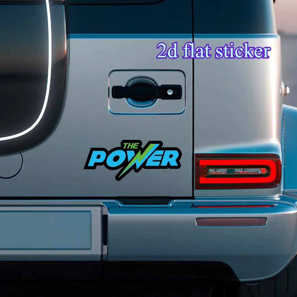 

1 шт. наклейка с надписью "THE POWER" (жирный шрифт), водонепроницаемая, многоцветная, виниловая, 2D плоский дизайн, для декора кузова автомобиля, грузовика и мотоцикла