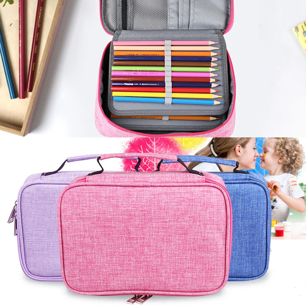 Durable Pencil Case For Organized And Convenient Storage Oxford Cloth 72 Slots Pencil Case