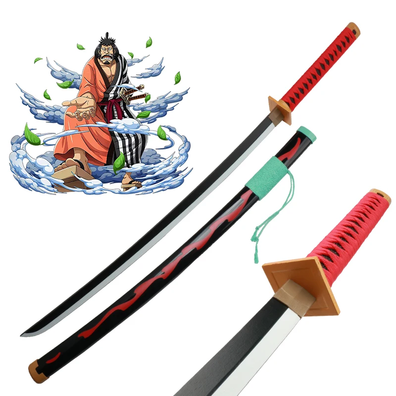 The Mitsuki Family of Wano Country Kinemon Samurai Wood Katana Sword, Anime Cosplay, Novo, 2023