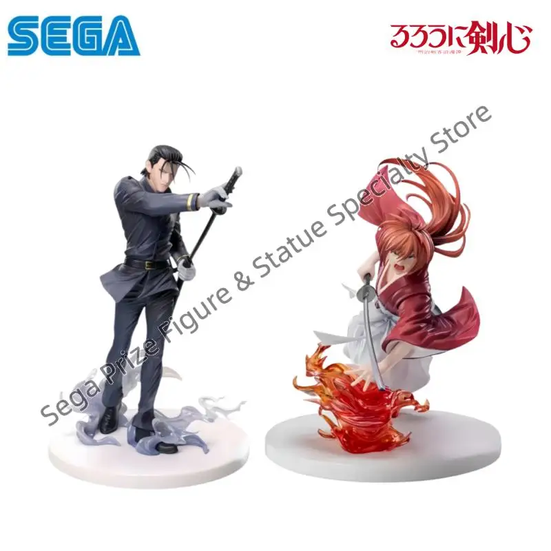 Figura de acción original de personajes de anime Sega Rurouni Kenshin Saito Hajime Batosai en caja original, en stock, modelo Garage Kit.