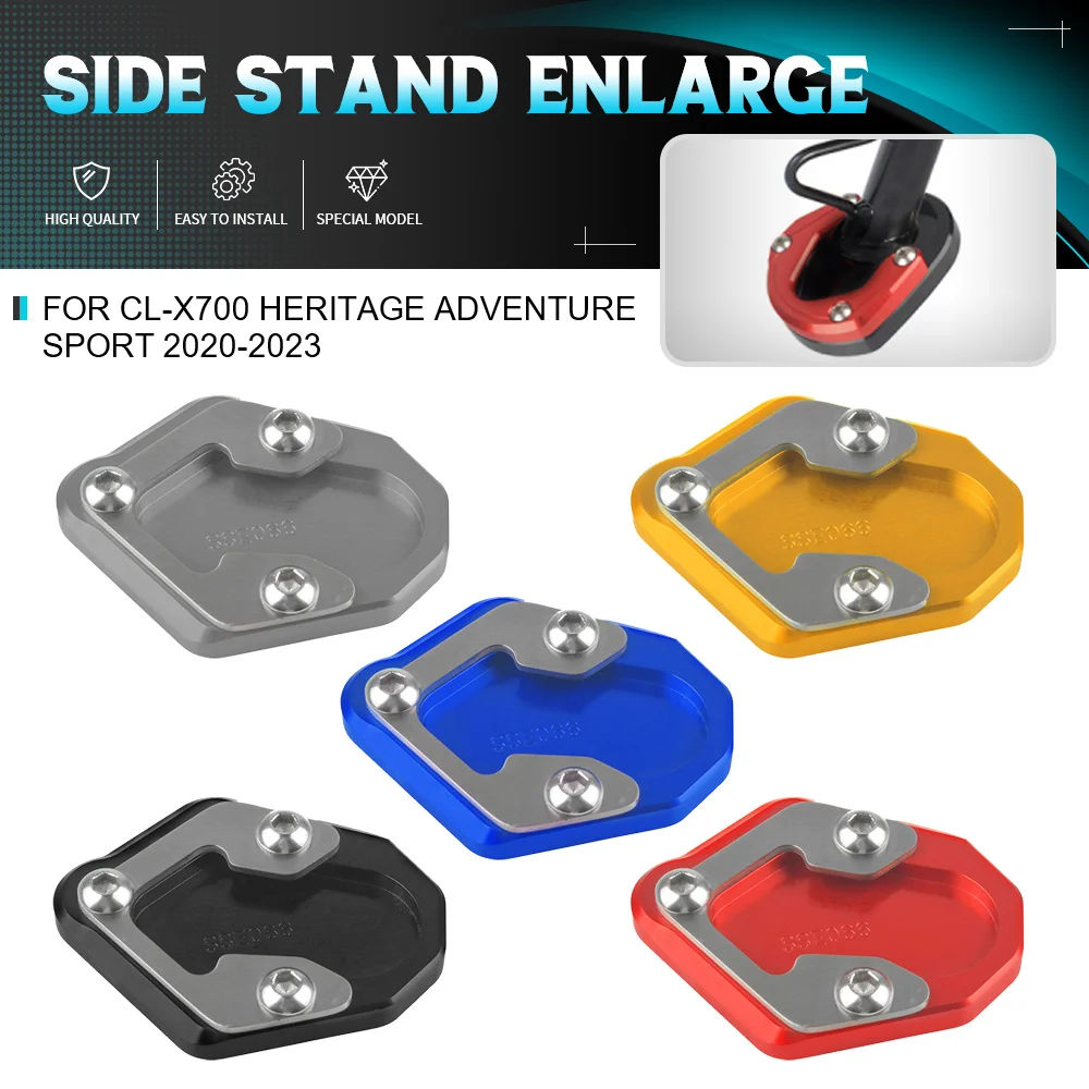 

For CFMOTO CL-X700 Heritage Adventure Sport 2020-2021 2022-2023 Motorcycle Side Stand Enlarger Kickstand Enlarge Plate Pad Base