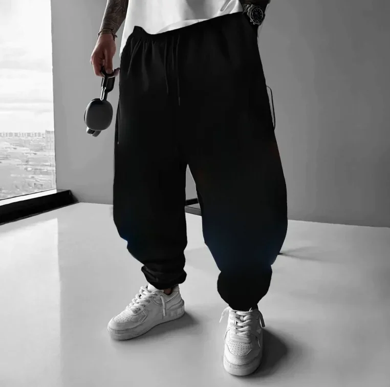 Dragon Ball Men's Sweatpants Autumn/Winter Streetwear Vintage Anime Loose Drawstring Casual Plus Size Harajuku Hip Hop Pants