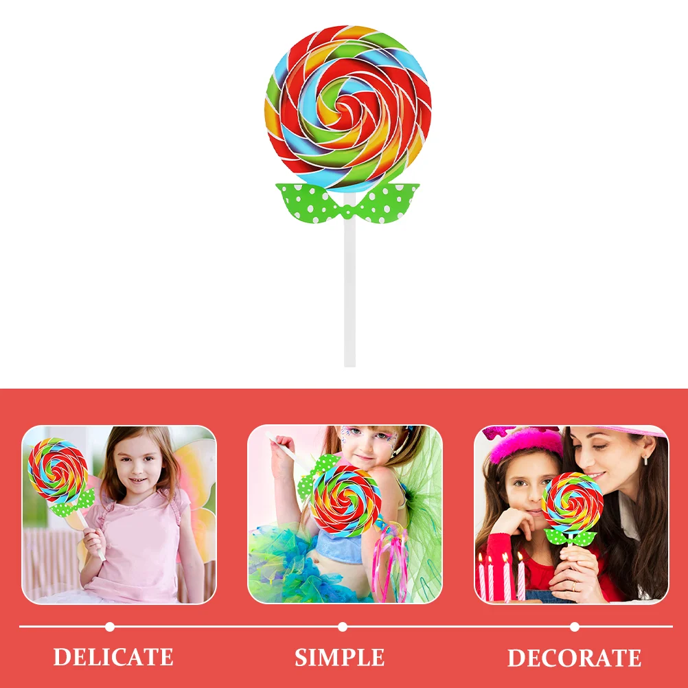Rekwizyty dla dzieci Lollipop Model symulacyjny Decor Karnawał Kreatywne zdjęcie Dekoracje trawnika Realistyczne ozdoby