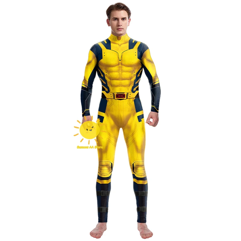 BEAST KINGDOM Superhero Wolverine Deadpool Cosplay Jumpsuit Wolverine Cosplay Costume Men Women Halloween Carnival Bodysuit Gift