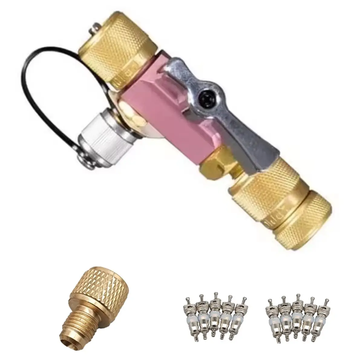 5/16 Inch Valve Core Removal Tool Set with Magnetic Cap for HVAC Systems R410A R22 R404 R32 HVAC Systems Tool