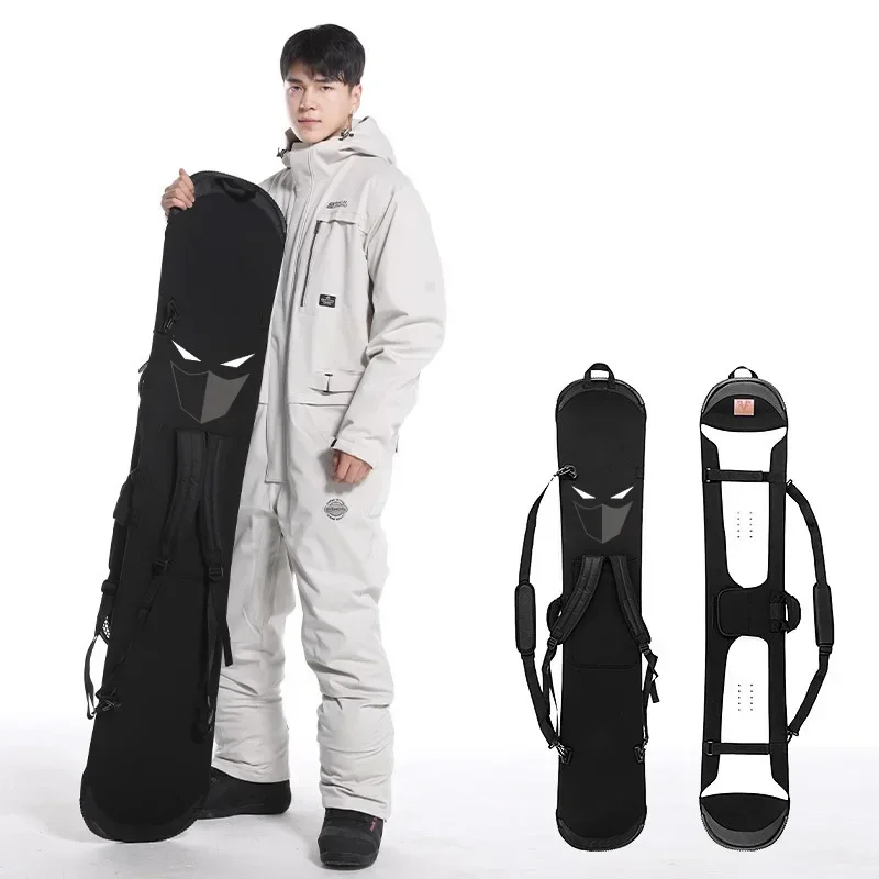 

135-160cm High Elastic Skiing Snowboard Bag Snowboard Backpack Cover Dumpling Skin Portable Ski Board Carry Bag Waterproof