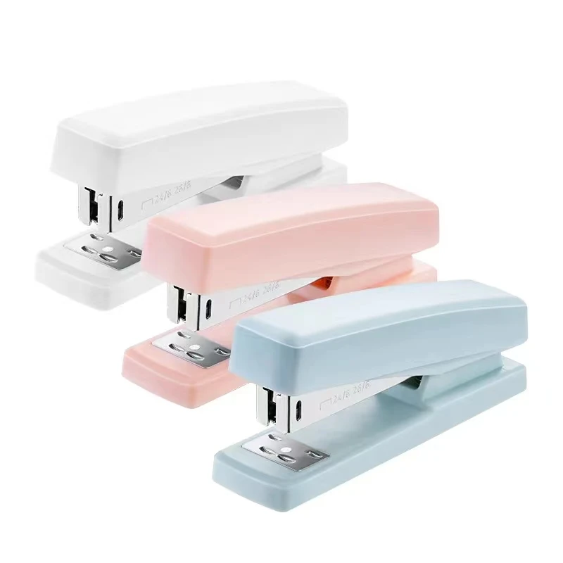 Desktop labor-saving stapler, office desktop stapler, easy to load, ergonomic for office desks, can deliver 1000 staples