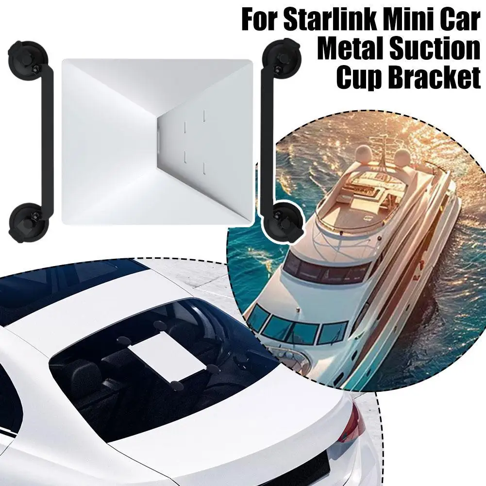 For Starlink Mini Car Metal Suction Cup Stand RV Ship Satellite Receiver Suction Cup Holder Sturdy Not Easy To Fall Off