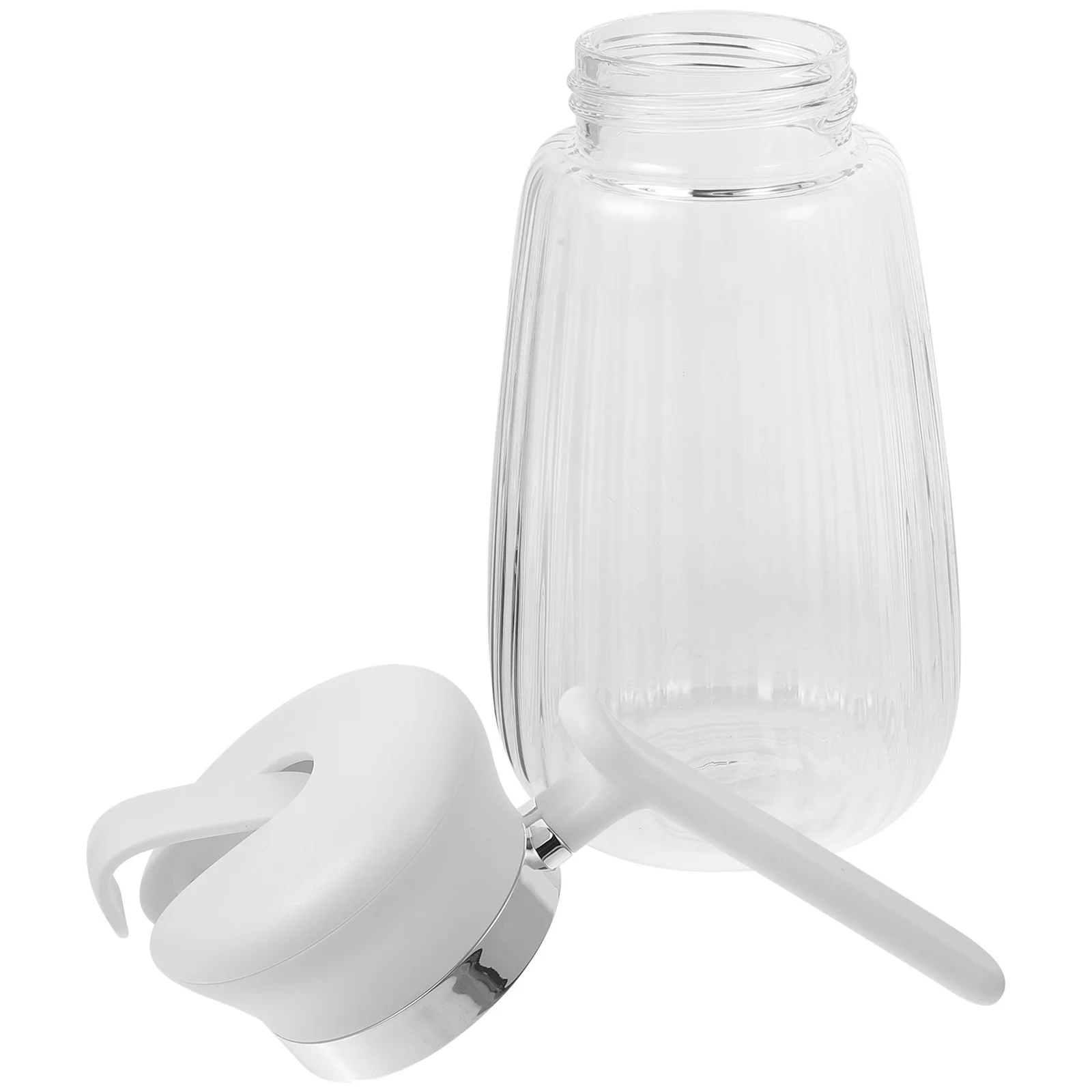 

Transparent Glass Oil Bottle Dispenser Kitchen Container Heat Resistant for Oil Vinegar Soy Sauce Small Condiment Bottle