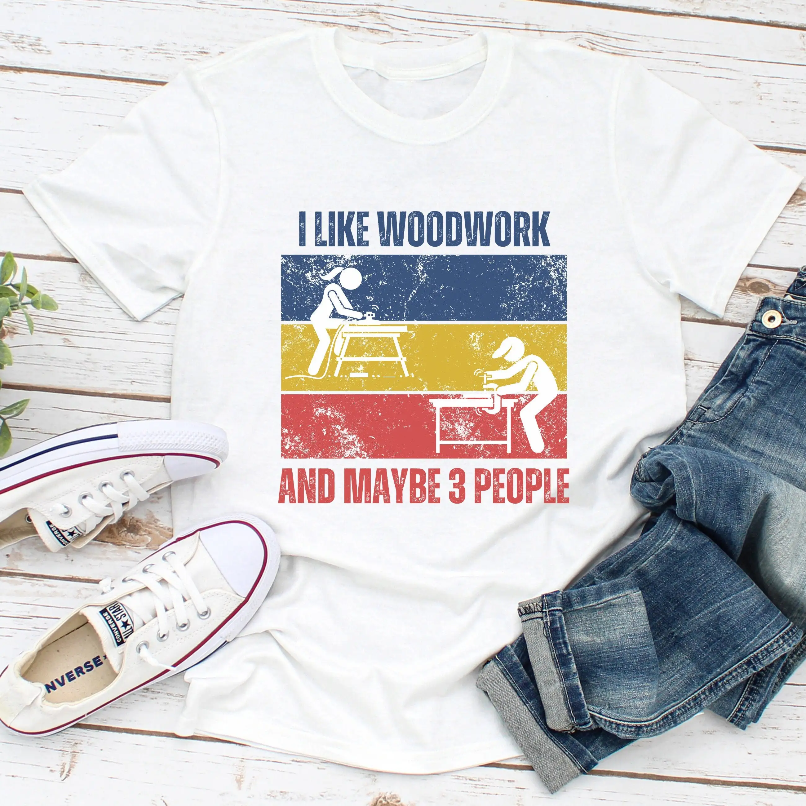 Woodworker T Shirt For Carpenter Funny Woodwork Wood Work Lumberjack