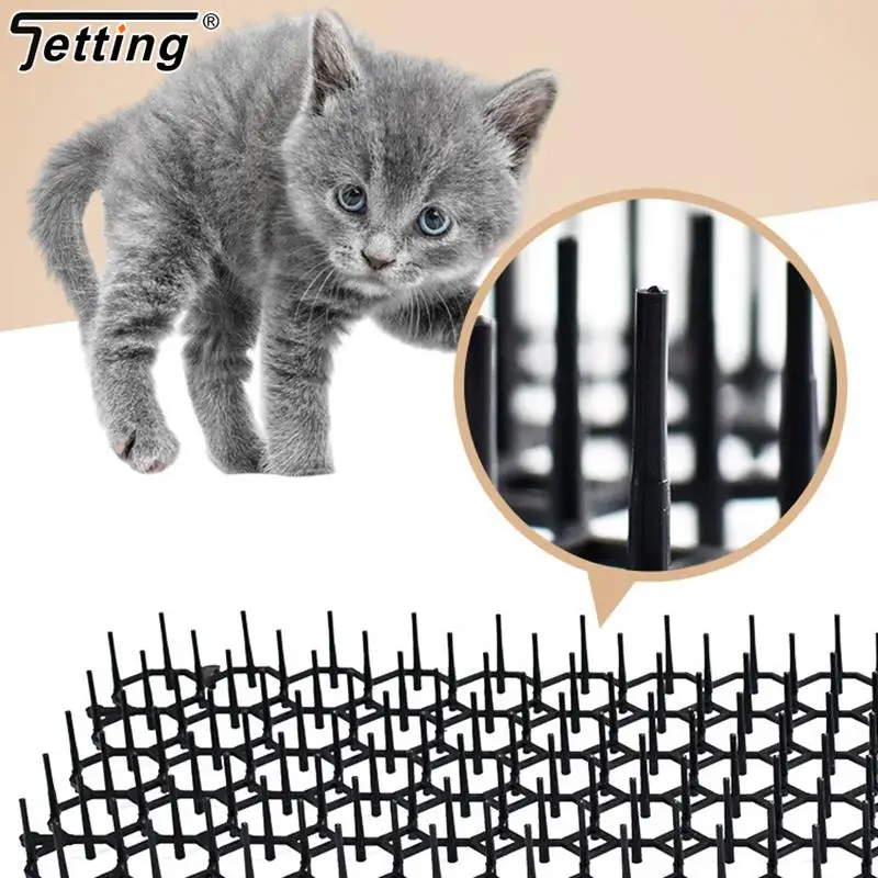 Gardening Cat Scat Mat Repellent Mat Anti-Cat With Prickle Strips Spikes Straps Deterrent Keep Cat Dog Away Digging Pet Supplies