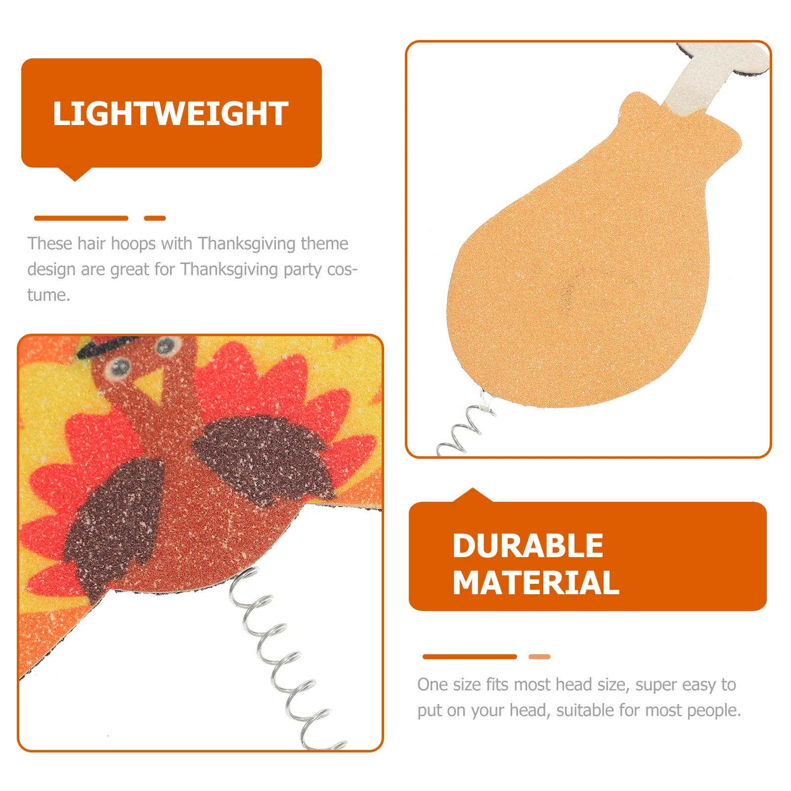 

Набор из 3 повязок на голову с индейскими ножками для вечеринки в честь Дня благодарения, аксессуары для волос, карнавальный аксессуар, обручи для волос с индейкой, повязки на голову с индейкой