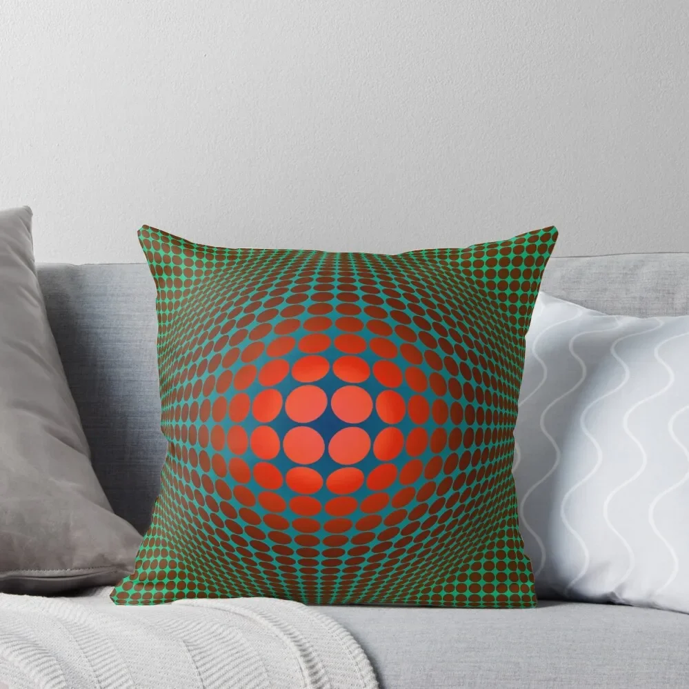 

Copy of Victor Vasarely Homage 20 Throw Pillow christmas pillow case Pillow Case Christmas sleeping pillows