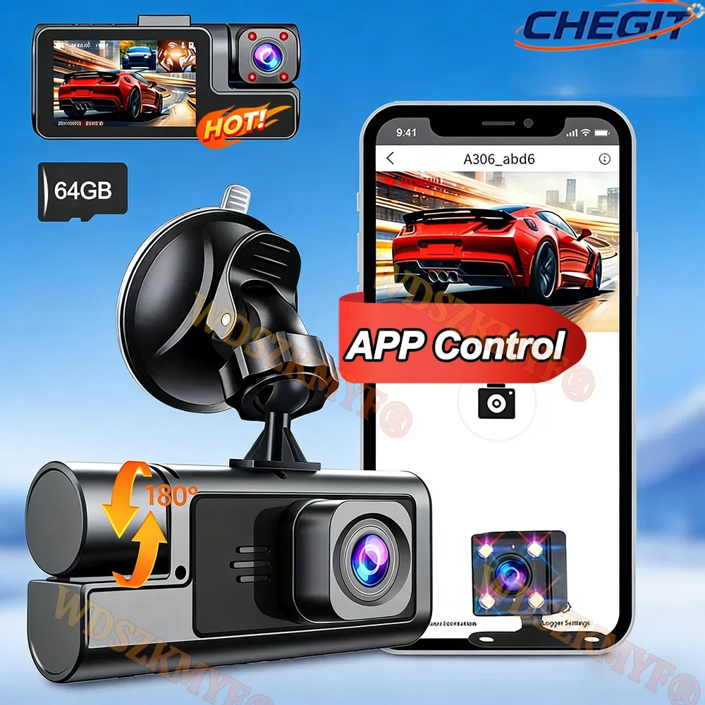 Fhd 1080P Wifi Dash…