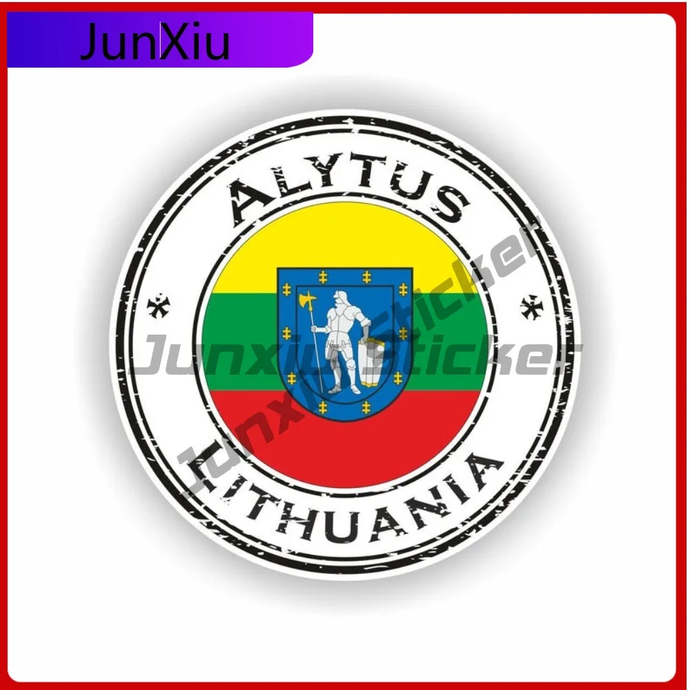 

Alytus Lithuania Seal Sticker Round Creative Helmet Boat Anti UV Body Decoration Vinyl Decal For Car Truck SUV Window Bumper