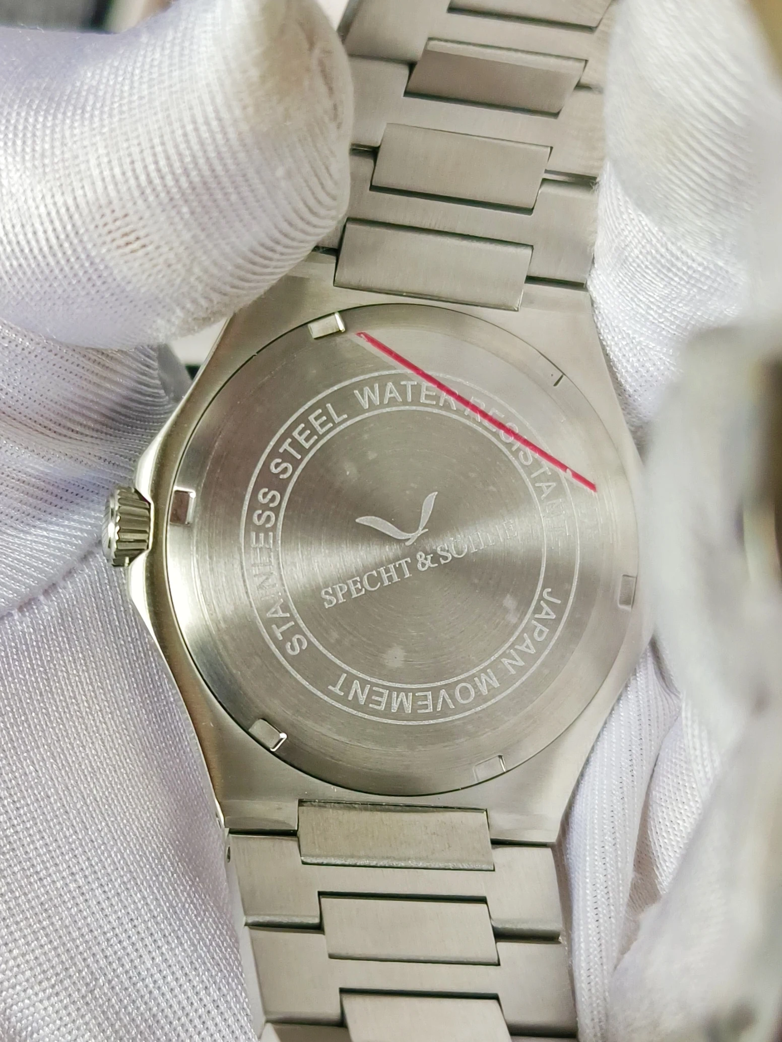 موضة 2025 Specht & Söhne 39.8 مللي متر كوارتز ساعات المعصم الياقوت كريستال موضة ساعة رياضية 50 متر مقاوم للماء ساعة غير القابل للصدأ للرجال #5