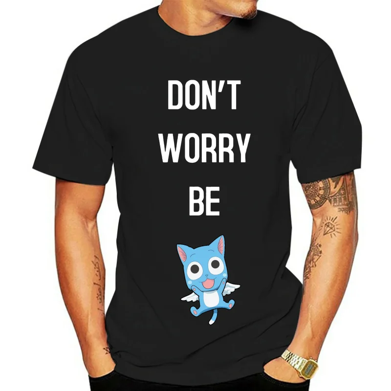 Women for Don't Worry Be Happy Fairy Tail Short Sleeve T Shirt