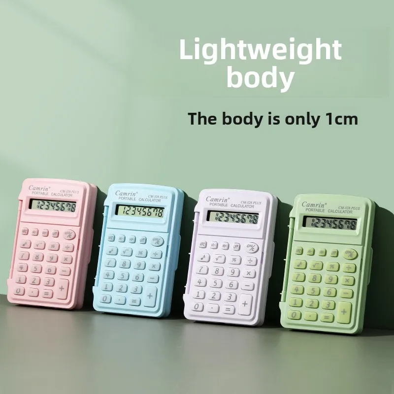 نسخة ألوان معكرون طازجة آلة حاسبة صغيرة محمولة للكمبيوتر أزرق سماوي #2