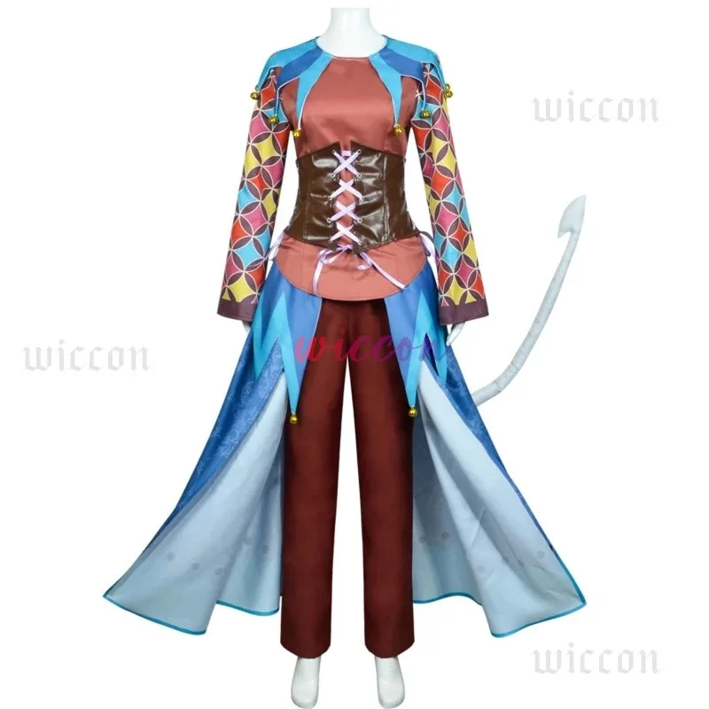

Alfira Cosplay Game Gate Costume Women Fantasia Combat Uniform With Tail ox horn Halloween Carnival Party Play Outfits for Woman