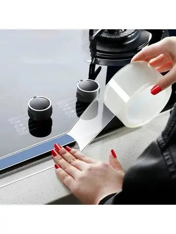 Waterproof and Stain-Resistant Nano Tape: Easy Apply to Seal Pools, Kitchens, for Home & Restaurant Use on Various Surfaces