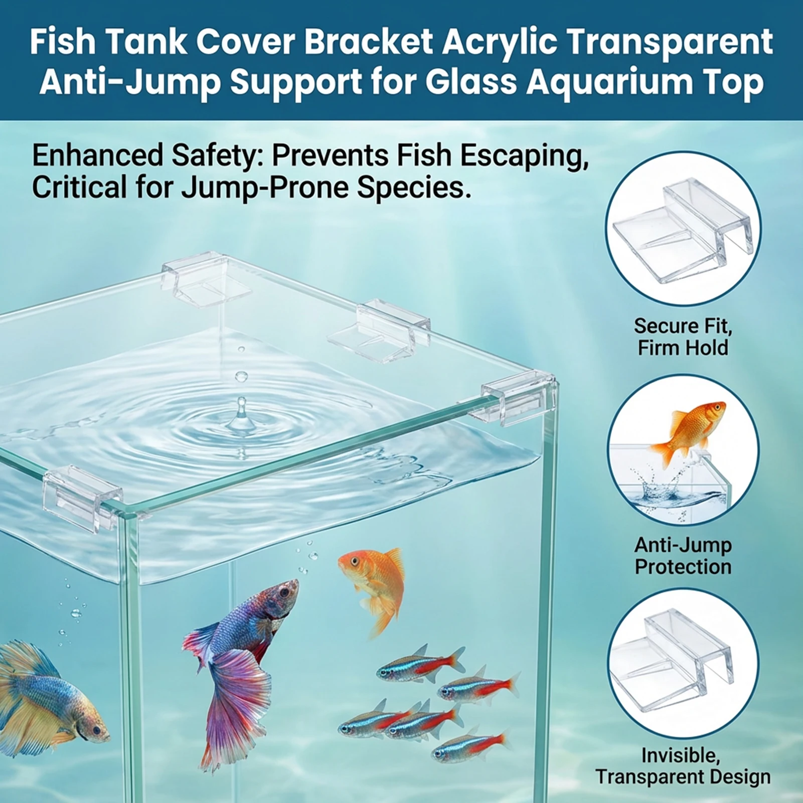 10PCS Aquarium Acrylic Clips G - Aquarium Fish Elevator recension och pris