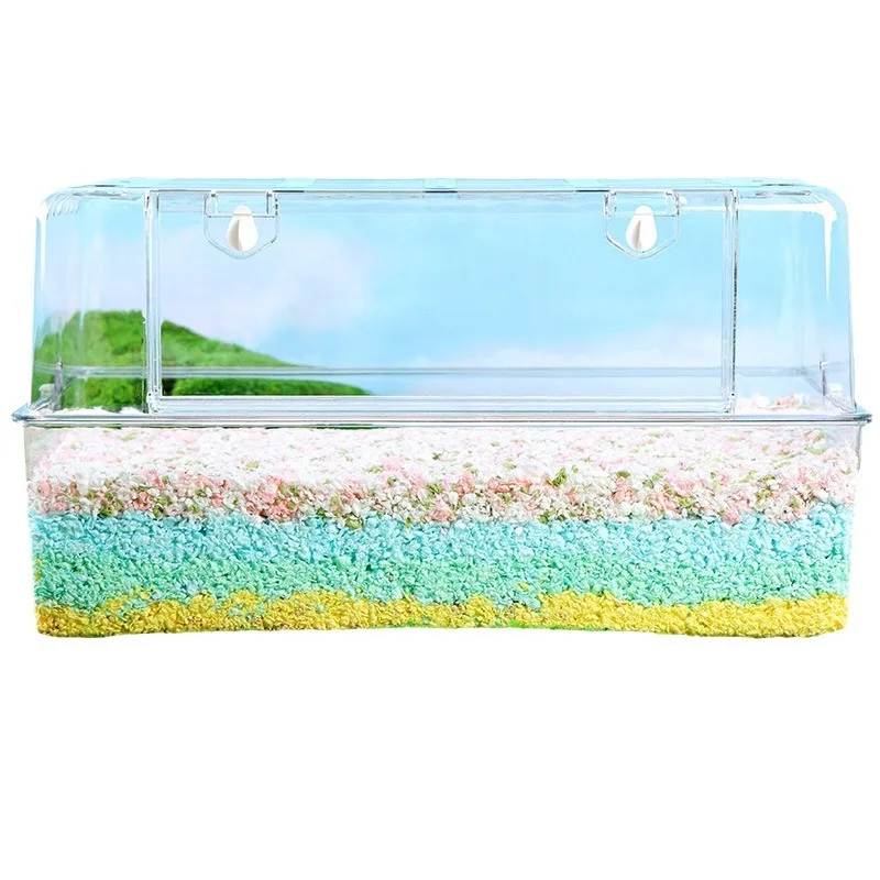 

360 Transparent Hamster Cage 50 Base Cage Clear Acrylic Hamster Cage Small TV Hamster Luxury Villa Golden Silk Bear