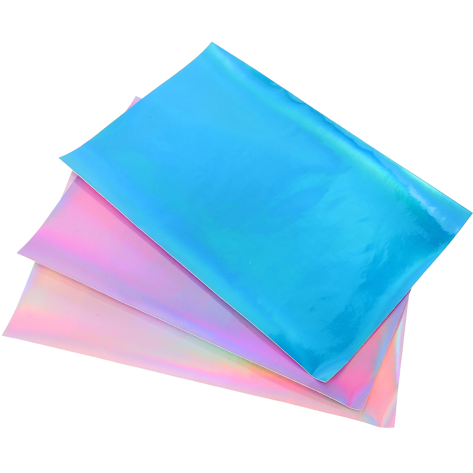 

3 Sheets Mirror Finish PU Fabric for DIY Crafts Bag Making Hair Bows Earrings Jewelry Faux Sheets