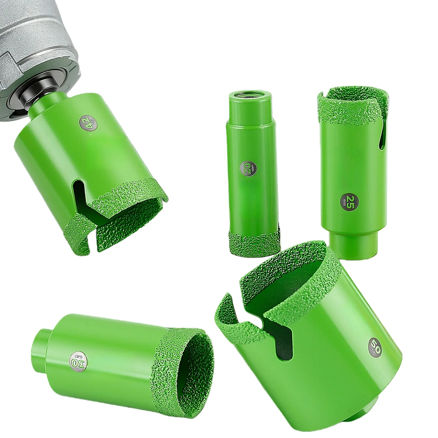 

1PC Dia20-60mm Diamond Drilling Core Bits M10 Thread Sharp Drill Bit for Porcelain Tile Marble Quartz Stone Masonry Dry Hole Saw