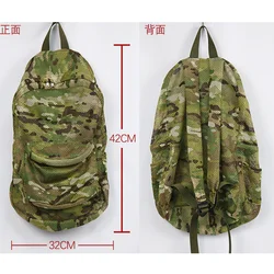 Mochila táctica ligera plegable de malla para viajes al aire libre