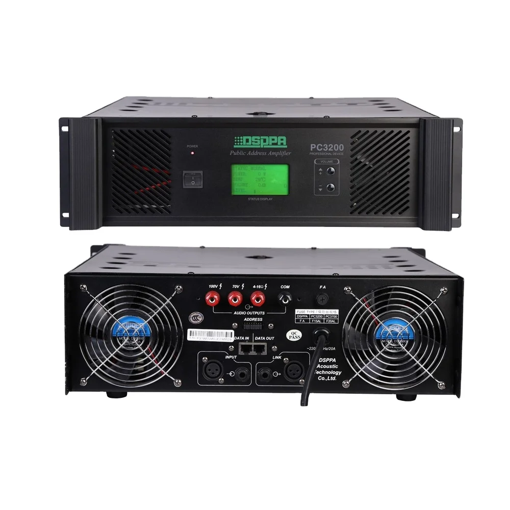 

DSPPA Professional Audio Video PA System 1000W Audio Sound System Active Power Amplifier