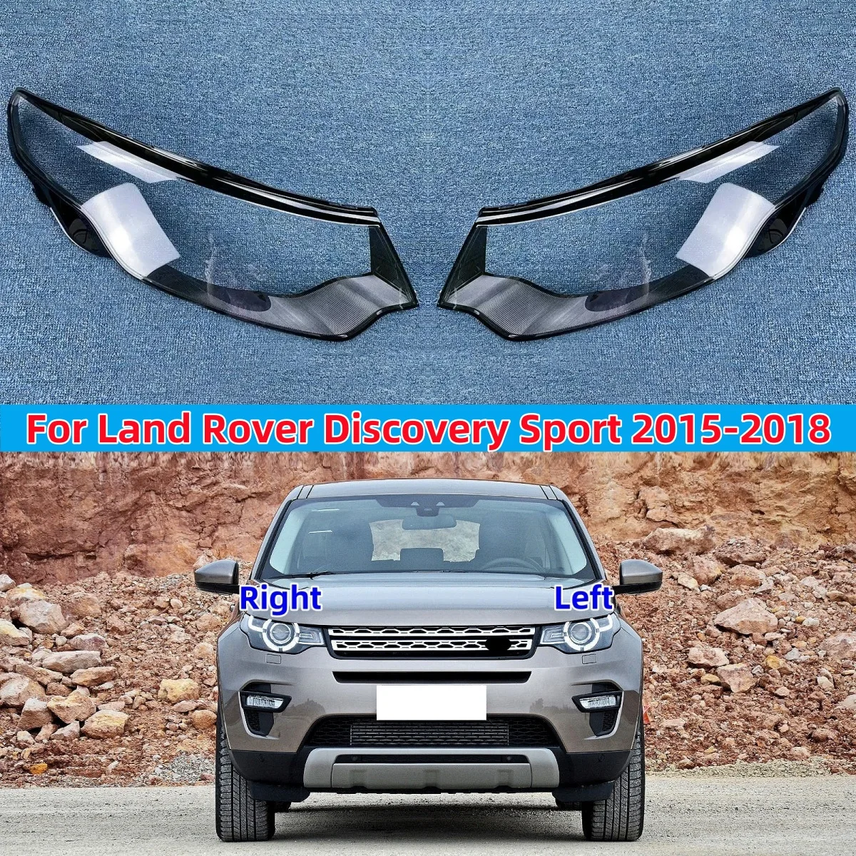 

For Land Rover Discovery Sport 2015 2016 2017 2018 Car Headlight Cover Front Headlamp Lens Auto Shell Glass Lampshade