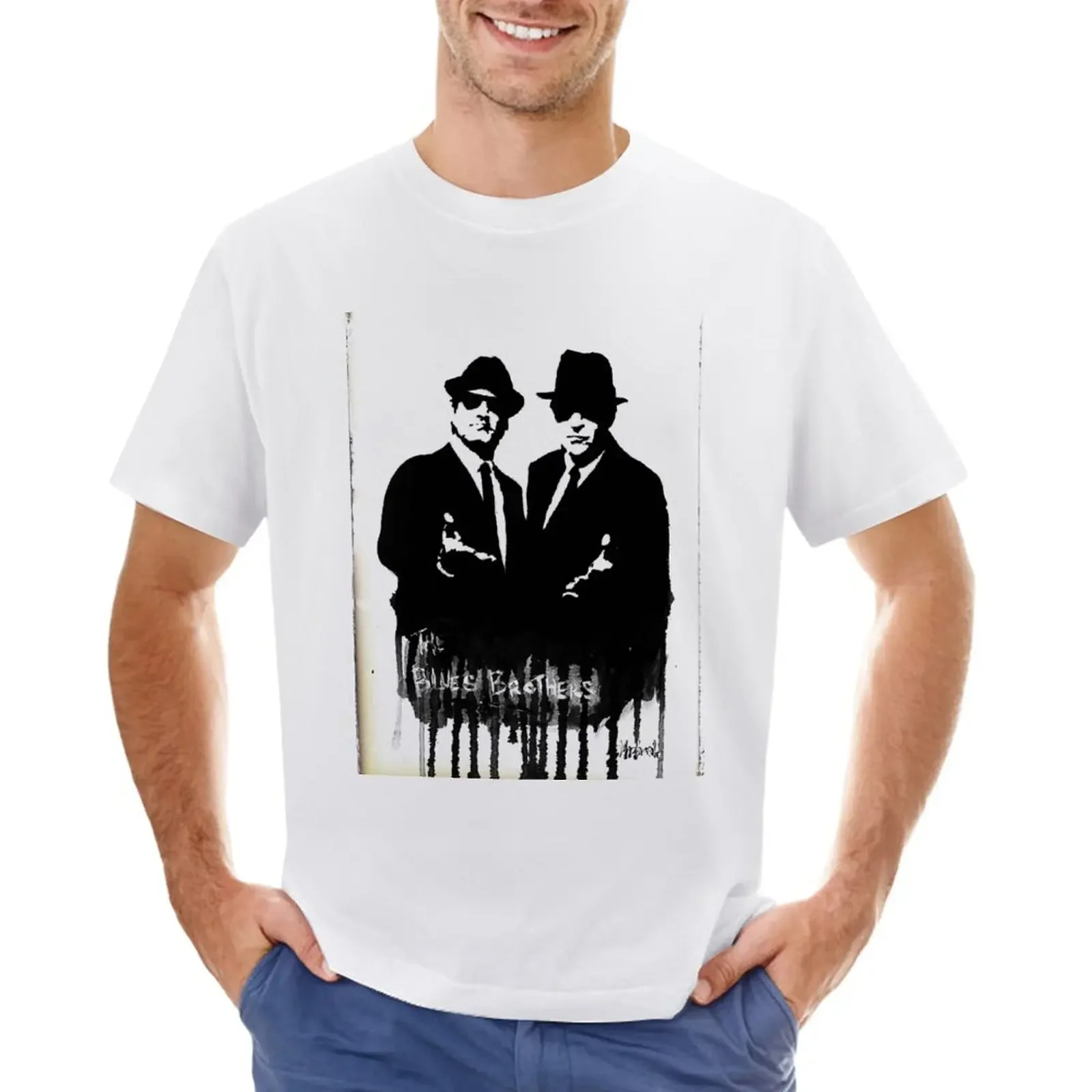 

The Blues Brothers T-Shirt sweat vintage clothes customizeds summer clothes tshirts for men