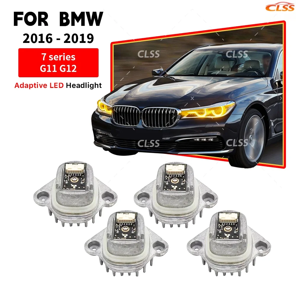 DRL LED Module Yellow Amber Blue For BMW 7 Series G11 G12 730i 740i 2014-2019 Adaptive Headlight Daytime Running Light Angel Eye