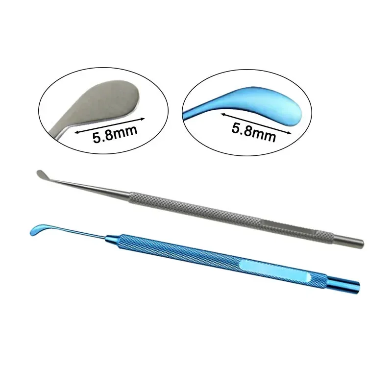 

GREATLH Corneal Epithelium Spatula Ophthalmic Instrument Surgical Tool Titanium Alloy Stainless Steel