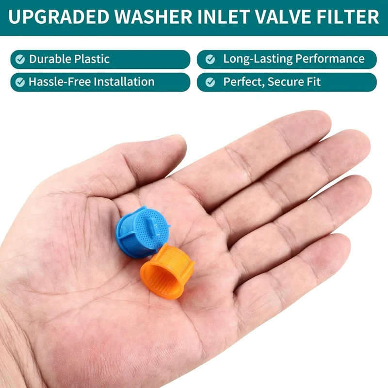 M11K-8Pcs AGM73269501 Washer Water Inlet Valve Filter Screen Replacement,Water Hose Inline Filter Replaces AP5202486