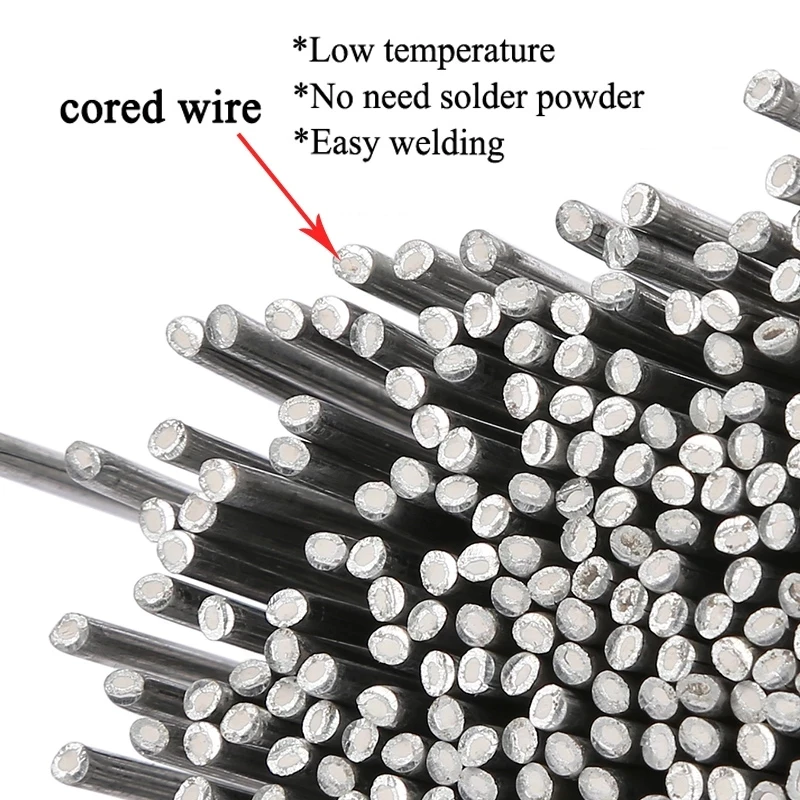 Easy Melt Aluminum Welding Rods Cored Wire Weld Rod Solder for Aluminum No Need Powder Low Temperature