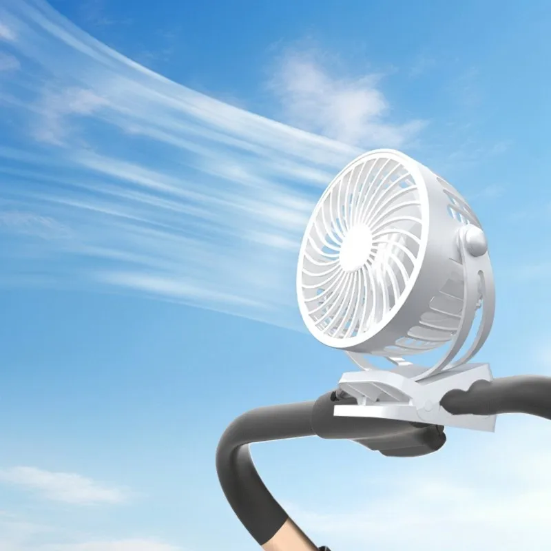 ac39-ポータブルクリップオンミニファン、usb充電式-ベビーカー、寮、旅行に最適な長時間バッテリー駆動