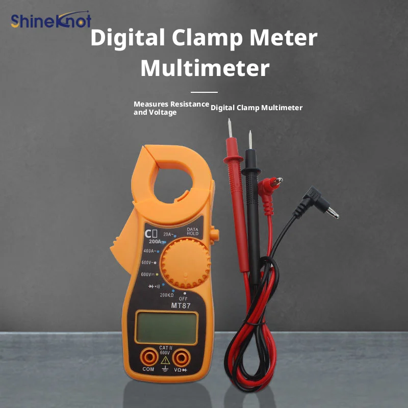 SHINEKNOT Multifunctional Clamp-On Multimeter Clamp-On Current Voltage Meter Digital Display Electrical Maintenance Specialised