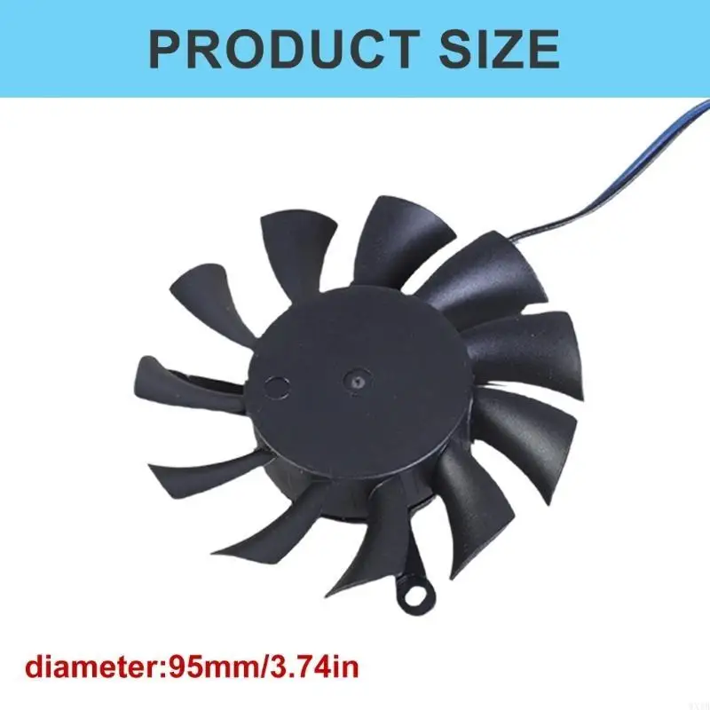 50mm/1.97inch HA5510H12F-Z 2Pin 12V VGA Fan Graphics Card Cooling Fan for GTX1650 LPOCV1 Fan