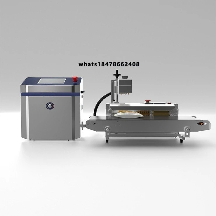 Brand New First Hand High Accurcy 30W Fiber  ISO CE Galvo  Sealing Coding Machine Bag Type Fiber Marking Machine