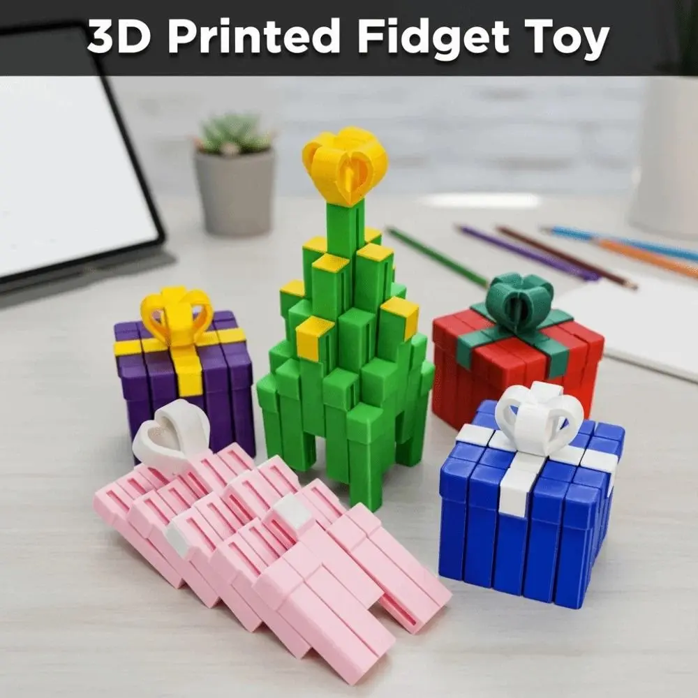 Relaxation 3D Printed Fidget Funny Decompression Movable Sensory Model Portable Novelty Creative Gift Box Party Supplies