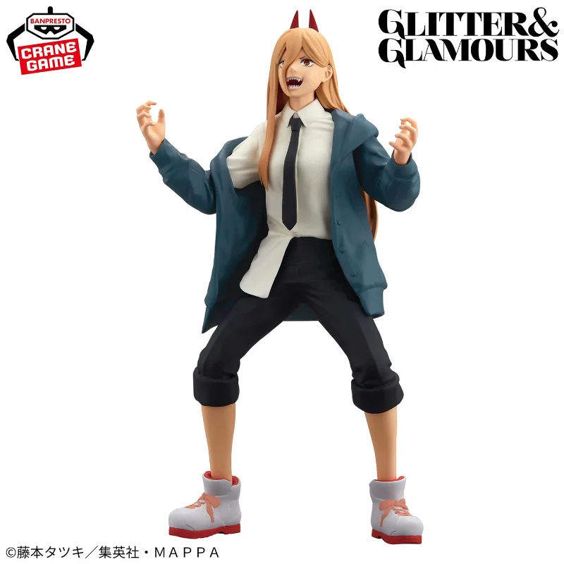 En Stock Original BANDAI BANPRESTO GLITTER & GLAMOURS tronçonneuse homme puissance Anime Figure modèle Collection cadeau d'anniversaire ornements