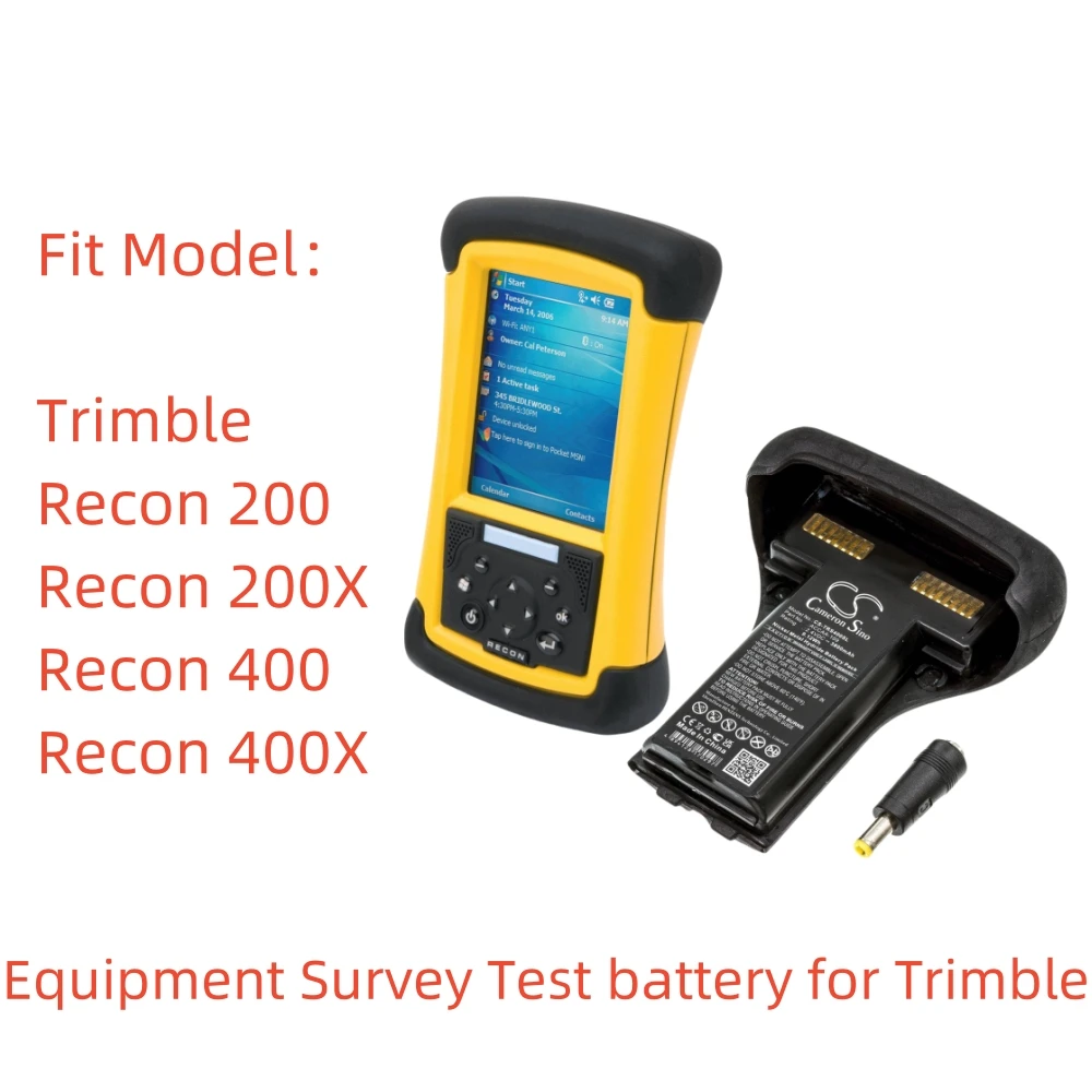 

Ni-MH Rechargeable battery for Trimble Equipment Survey Test,2.4V,3800mAh,Recon 400X Recon 200X ACCAA-109