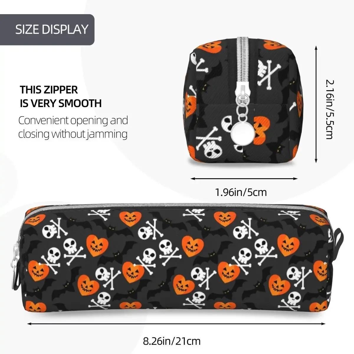 New Halloween Symbol Pencil Cases  Box Pen Holder for Girl Boy Big Capacity Bags School Supplies Gifts Stationery